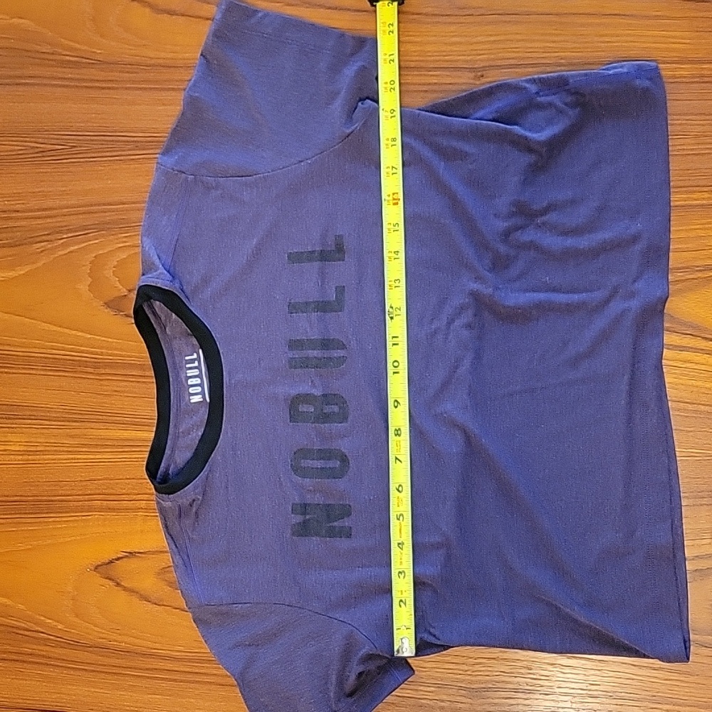 NOBULL Purple Crop Workout Tee Sz L